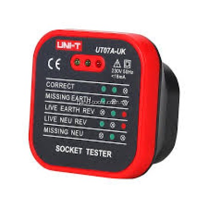 UNI-T UT07A-UK 18 AMP ELCB & SOCKET TESTER